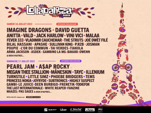 David Guetta, Anitta... Lollapalooza Paris dévoile sa programmation